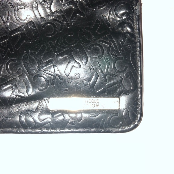 Kenneth Cole Reaction Woman’s Wallet Leather Black Authentic - Picture 5 of 6